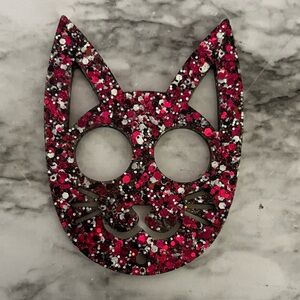 Self defense cat keychain (Magenta Mayhem) - NEW